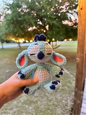 Handmade Crochet Mini Disney Stitch Character